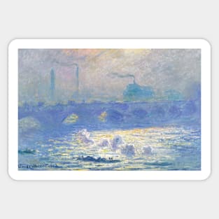 Waterloo Bridge by Claude Monet Sticker